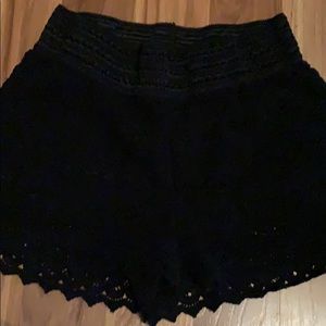 Rewind Shorts - Super cute & comfy black lace shorts size L Rewind Shorts - Super cute & comfy black lace shorts size L